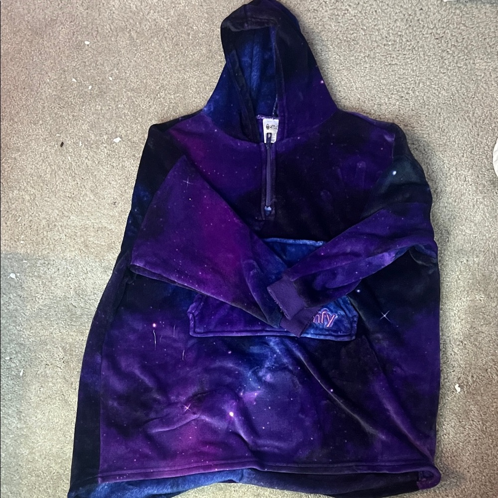 Kids Galaxy Print Puffer Jacket
